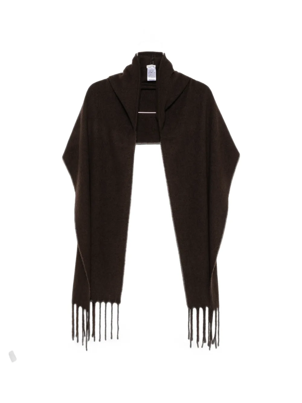 Destin fringe-trimmed bouclé scarf - Braun