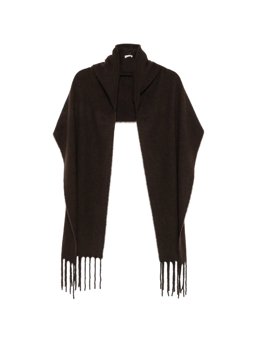 Destin fringe-trimmed bouclé scarf - Marrone