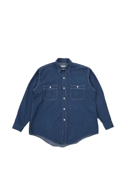 Kaptain Sunshine contrast-stitch chest-pockets shirt