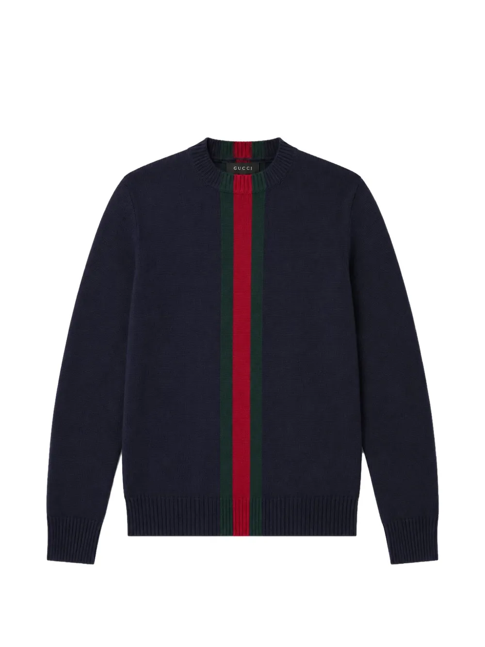 Gucci Kids Web stripe wool sweater - Blau
