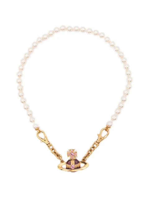Vivienne Westwood collar con colgante de orbe y perla artificial