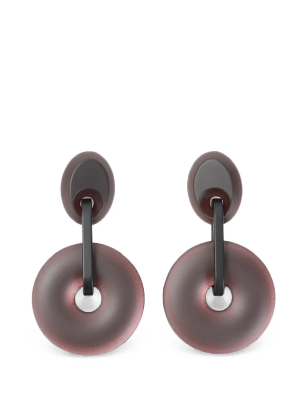 Giorgio Armani drop earrings - Violett