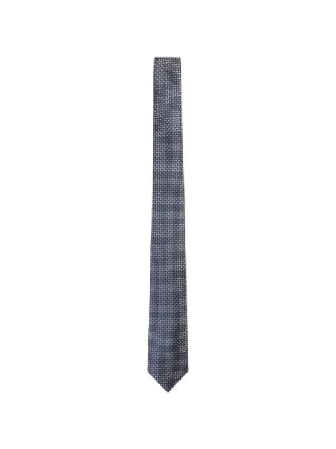Brioni geometric-pattern silk tie