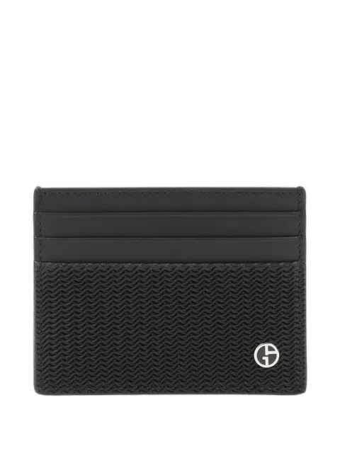 Giorgio Armani textured-leather cardholder