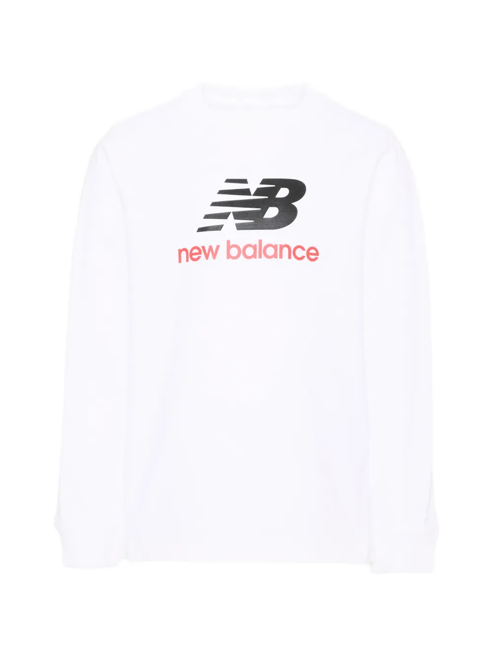 New Balance Kids logo-print long-sleeve T-shirt - Bianco