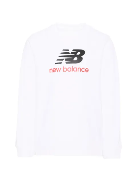 New Balance Kids logo-print long-sleeve T-shirt
