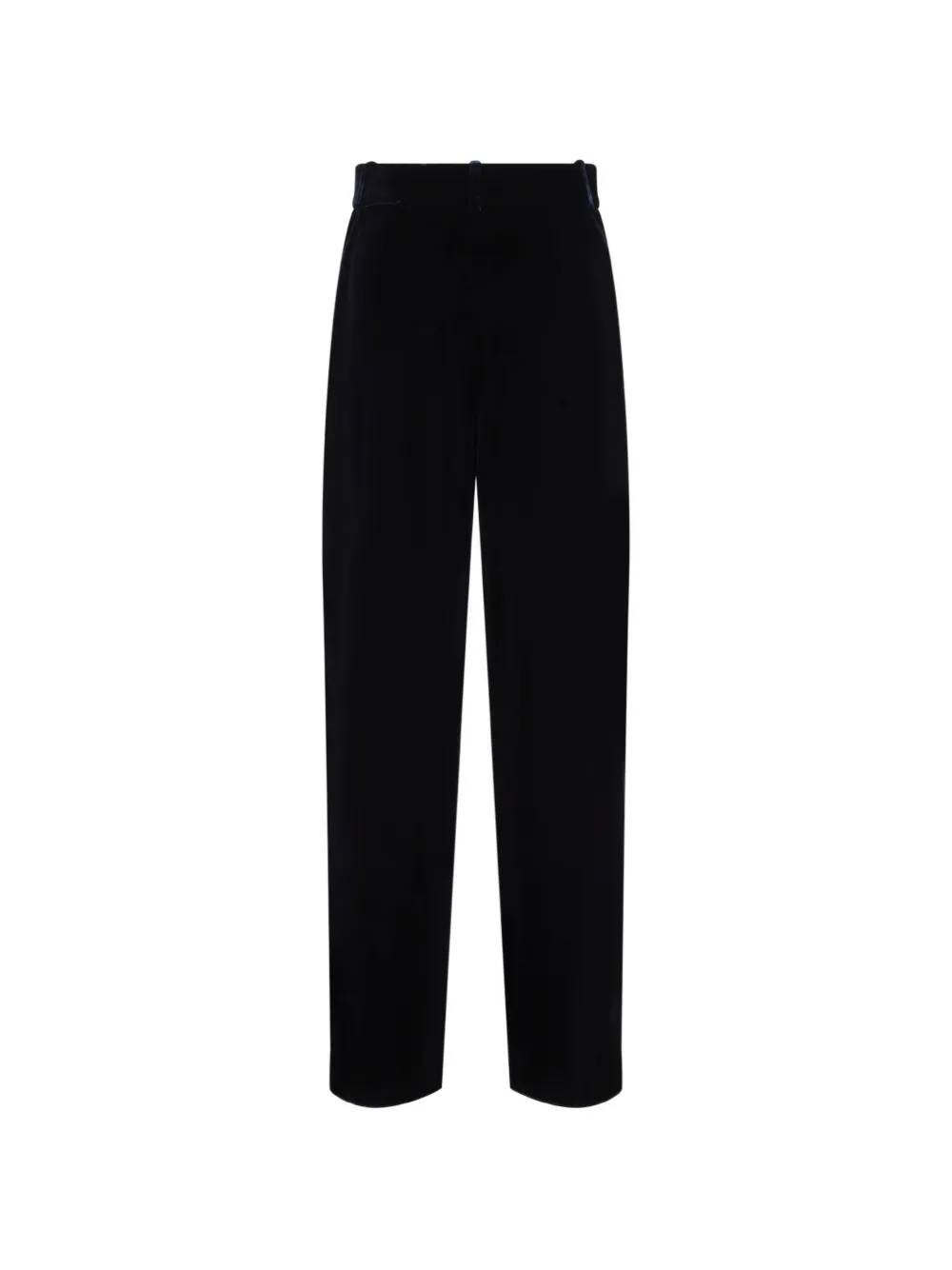 Giorgio Armani velvet straight-leg trousers Blauw