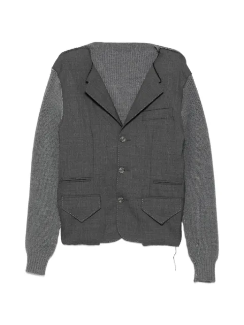 SONIA CARRASCO panelled raw-edge blazer