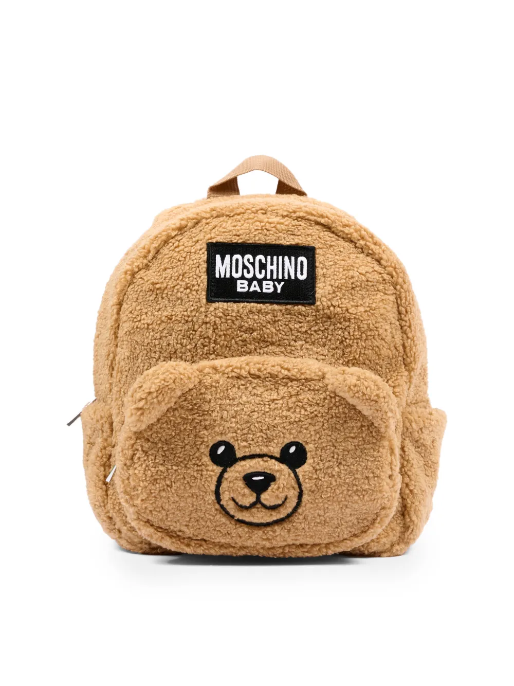 Moschino Kids Teddy Bear faux-shearling backpack - Toni neutri
