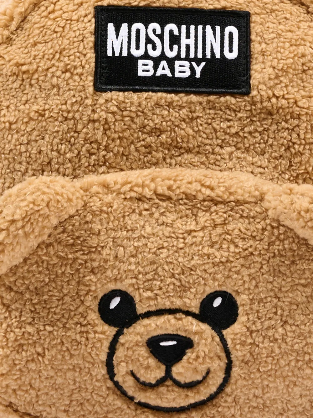 Moschino Kids Teddy Bear rugzak van imitatie-shearling Beige