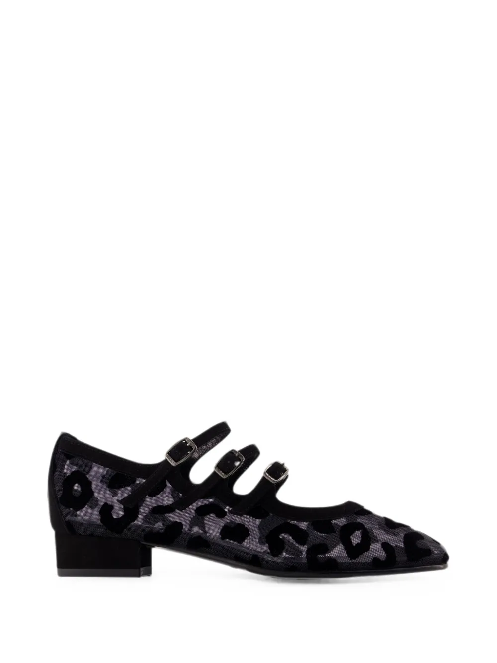 Carel Paris Ariana R leopard-print mesh pumps Zwart