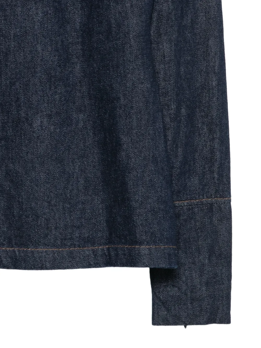 THELATEST Elisa top met ronde hals en lange mouwen Blauw