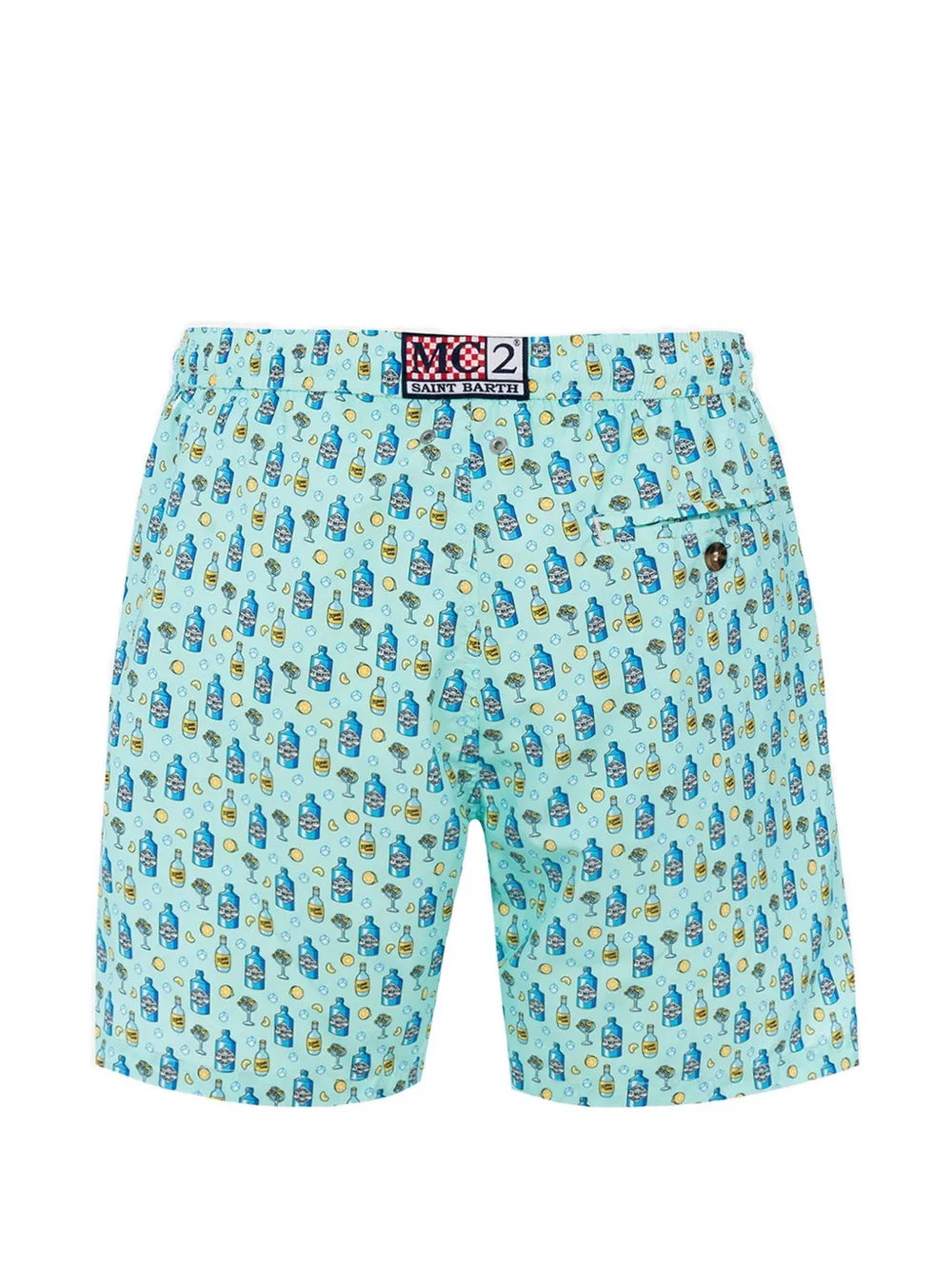 MC2 Saint Barth Zwembroek met print Blauw