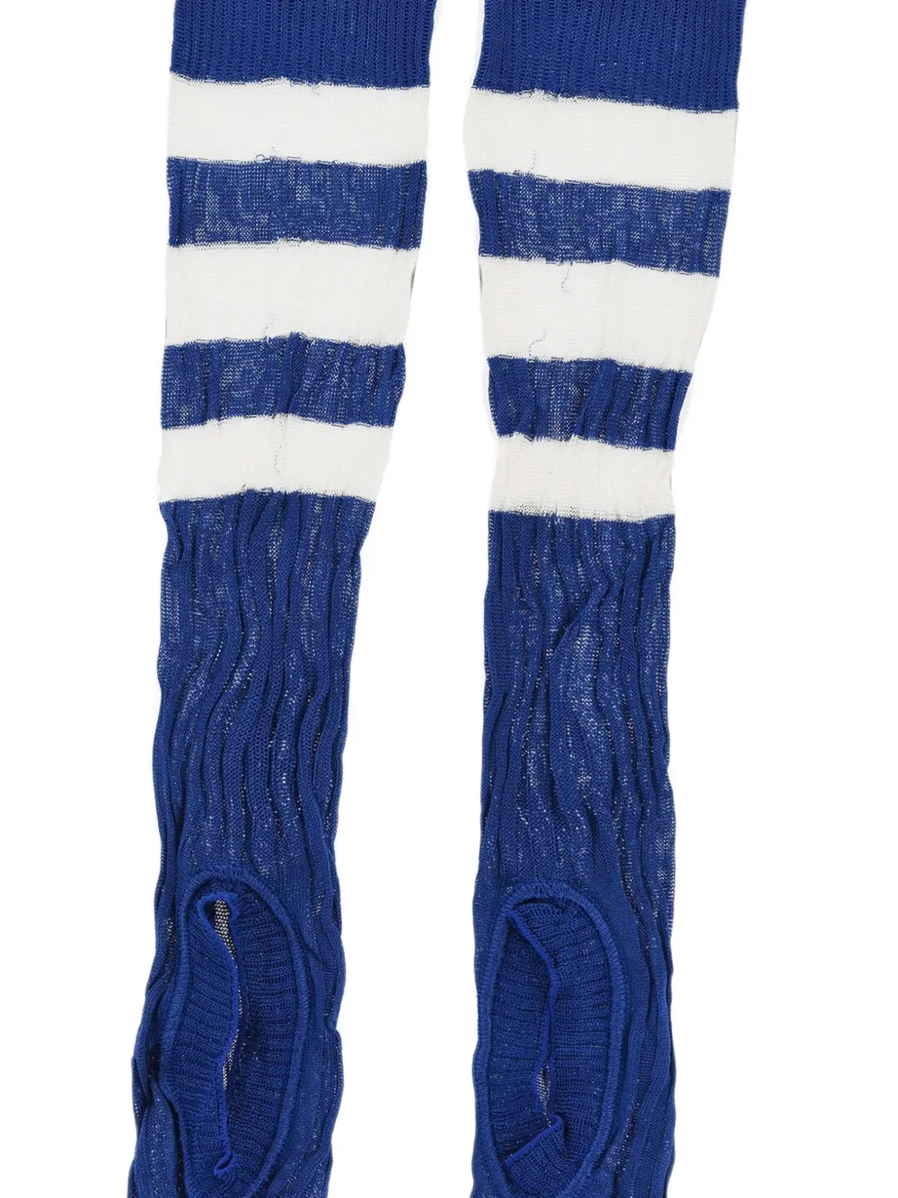 DSQUARED2 Gestreepte sokken met uitgesneden details Blauw