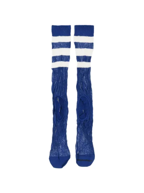 DSQUARED2 striped cut-out socks