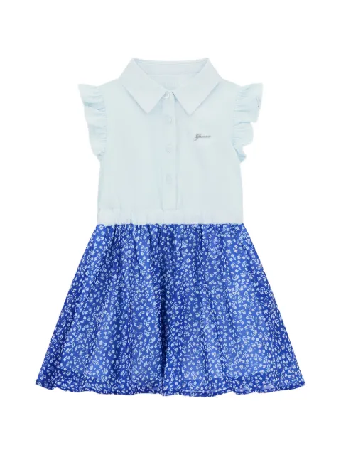 guess kids robe imprimée à coupe ajustée et évasée