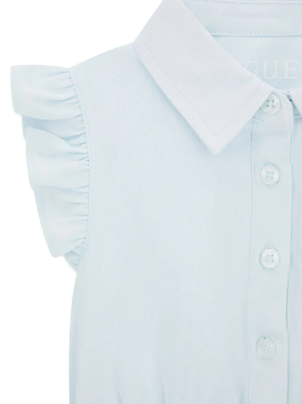 guess kids fit-and-flare printed dress Blauw