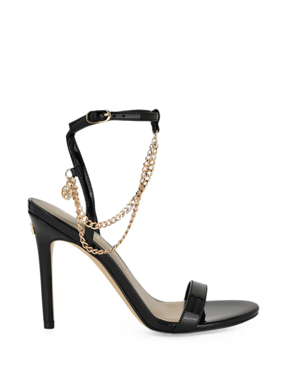 GUESS USA Miamy chain-link ankle-strap sandals Zwart