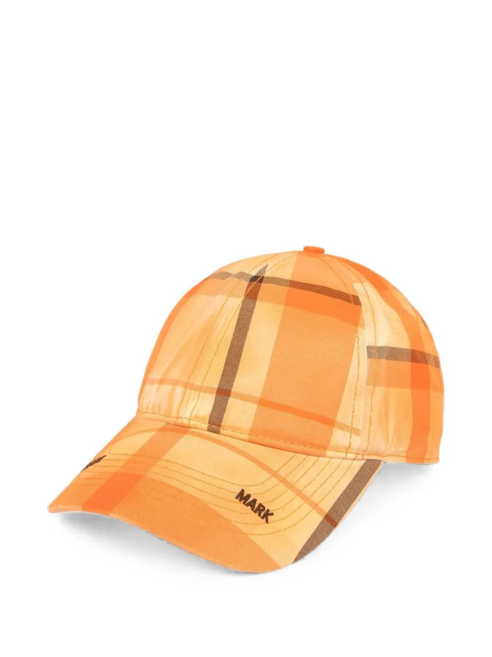 AAPE BY *A BATHING APE® Aapeunvs checked baseball cap - Arancione