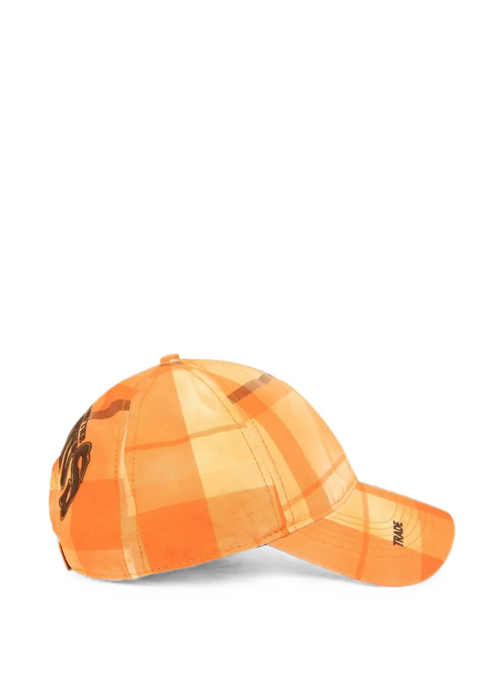 AAPE BY *A BATHING APE Geruite pet met borduurwerk Oranje