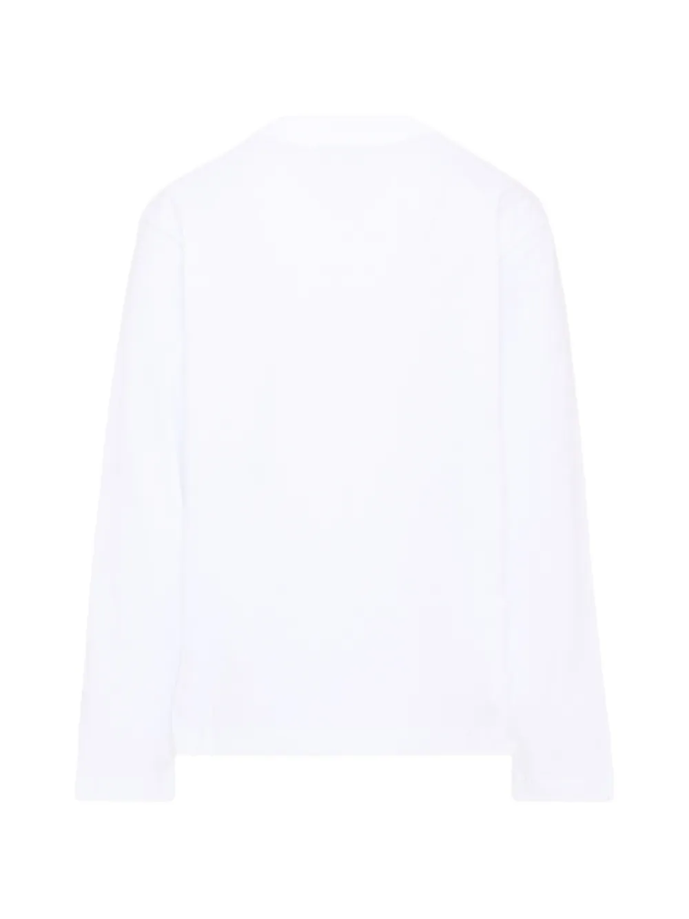 MSGM Kids T-shirt met lange mouwen en logo-print Wit