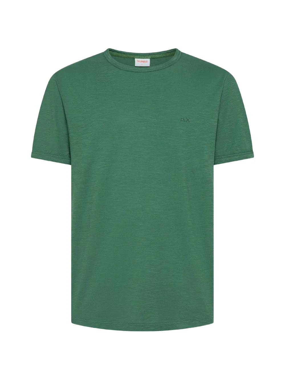 Sun68 T-shirt met geborduurd logo Groen
