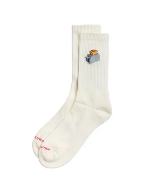 Revolution Now jacquard-knit toaster-motif socks