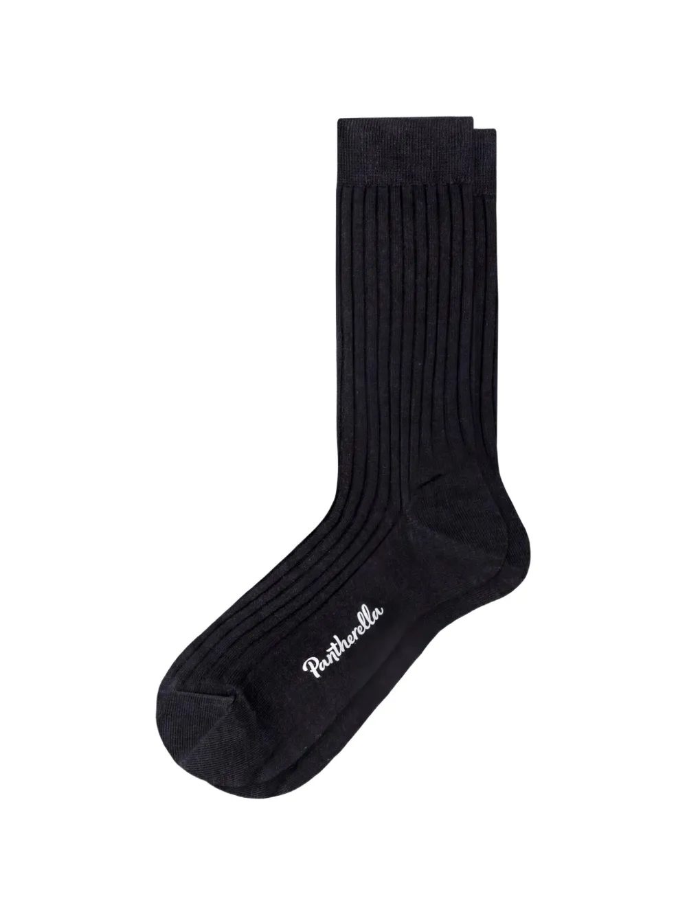 Pantherella ribbed-knit logo-detail socks - Nero