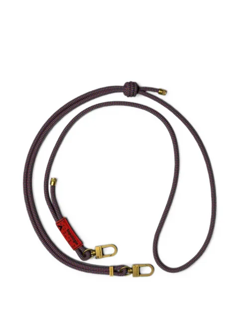 Topologie lattice-pattern logo-patch rope strap