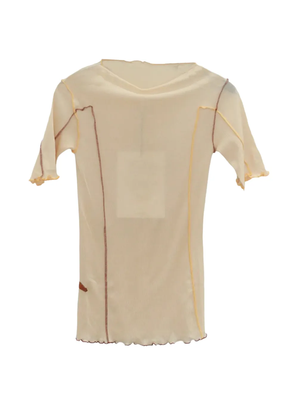 Baserange exposed-seam T-shirt - Toni neutri