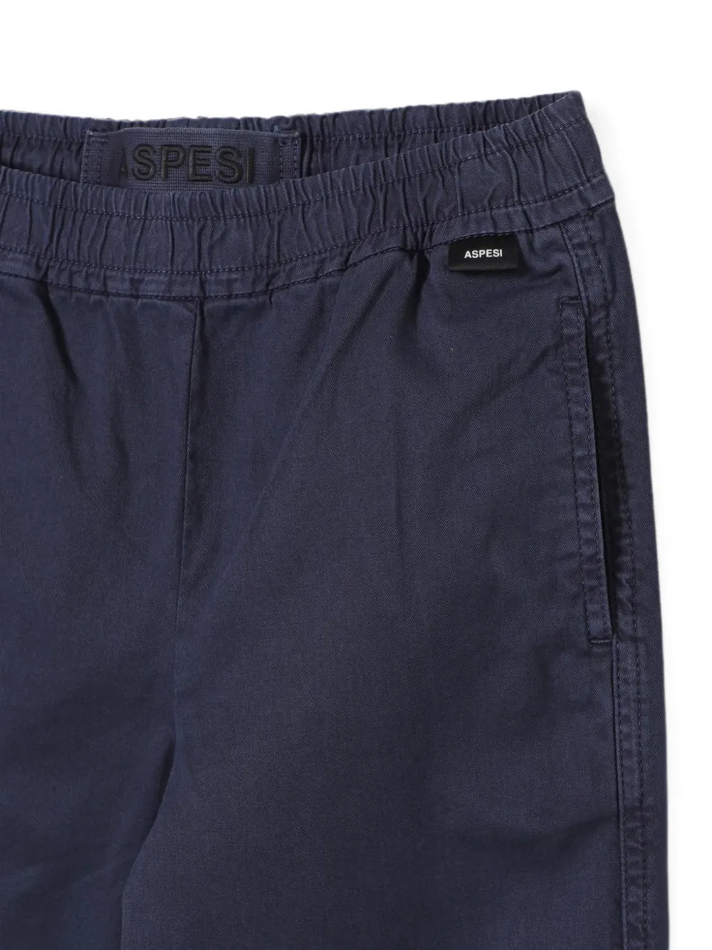 Aspesi Kids Broek met elastische taille Blauw