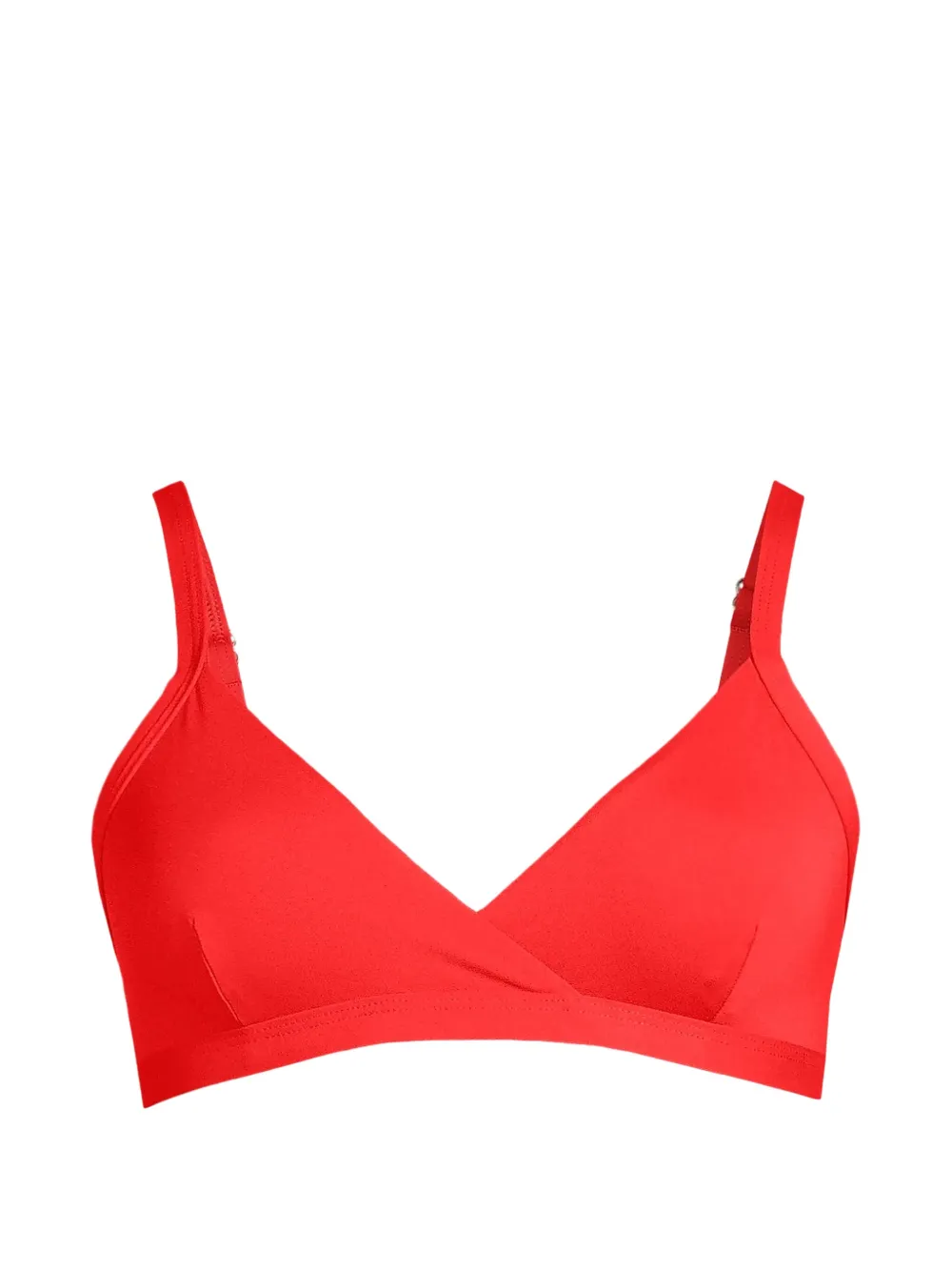 Casall Top bikini a portafoglio con scollo a V - Rosso