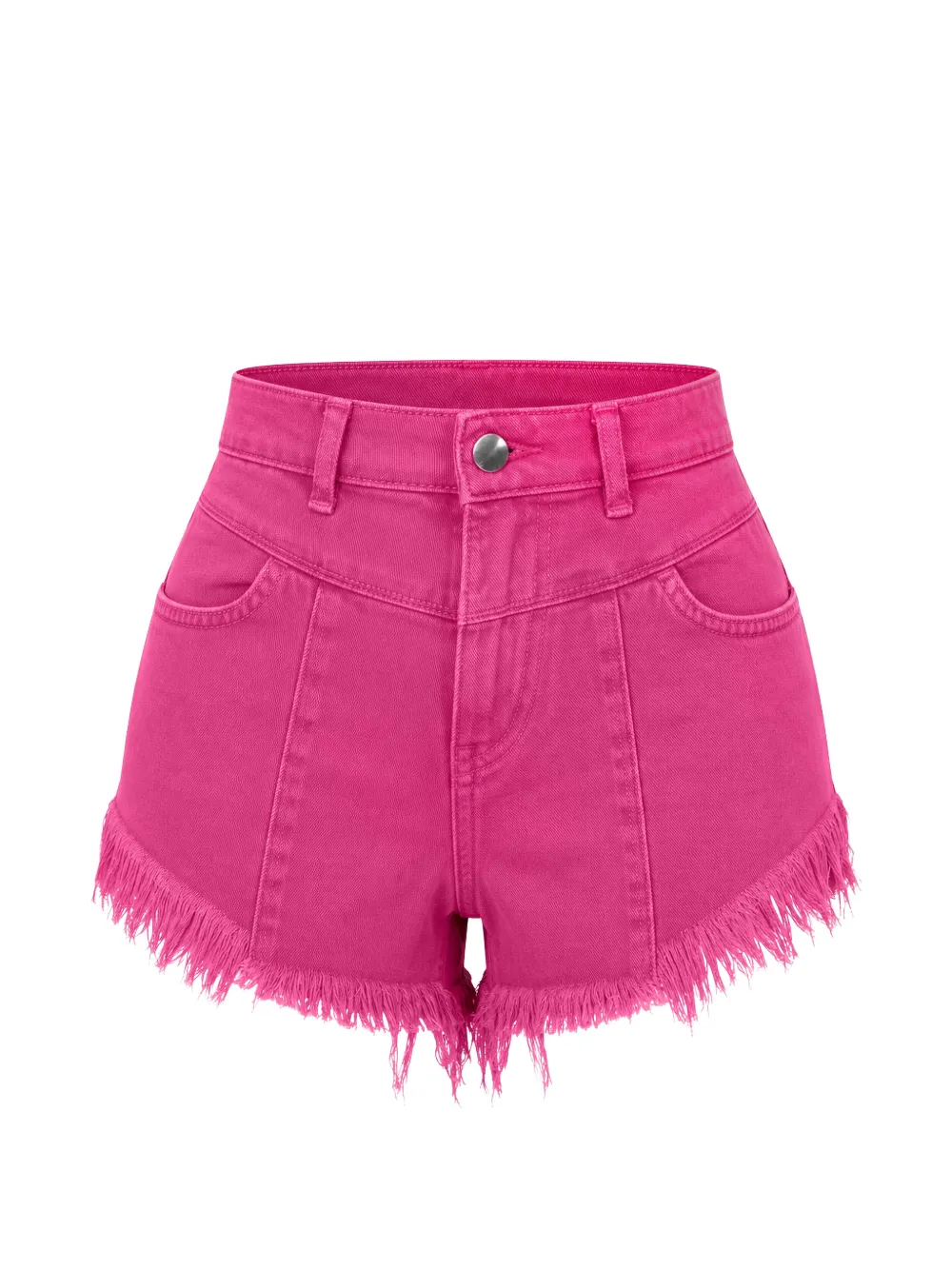 HINNOMINATE frayed-edge denim shorts · M