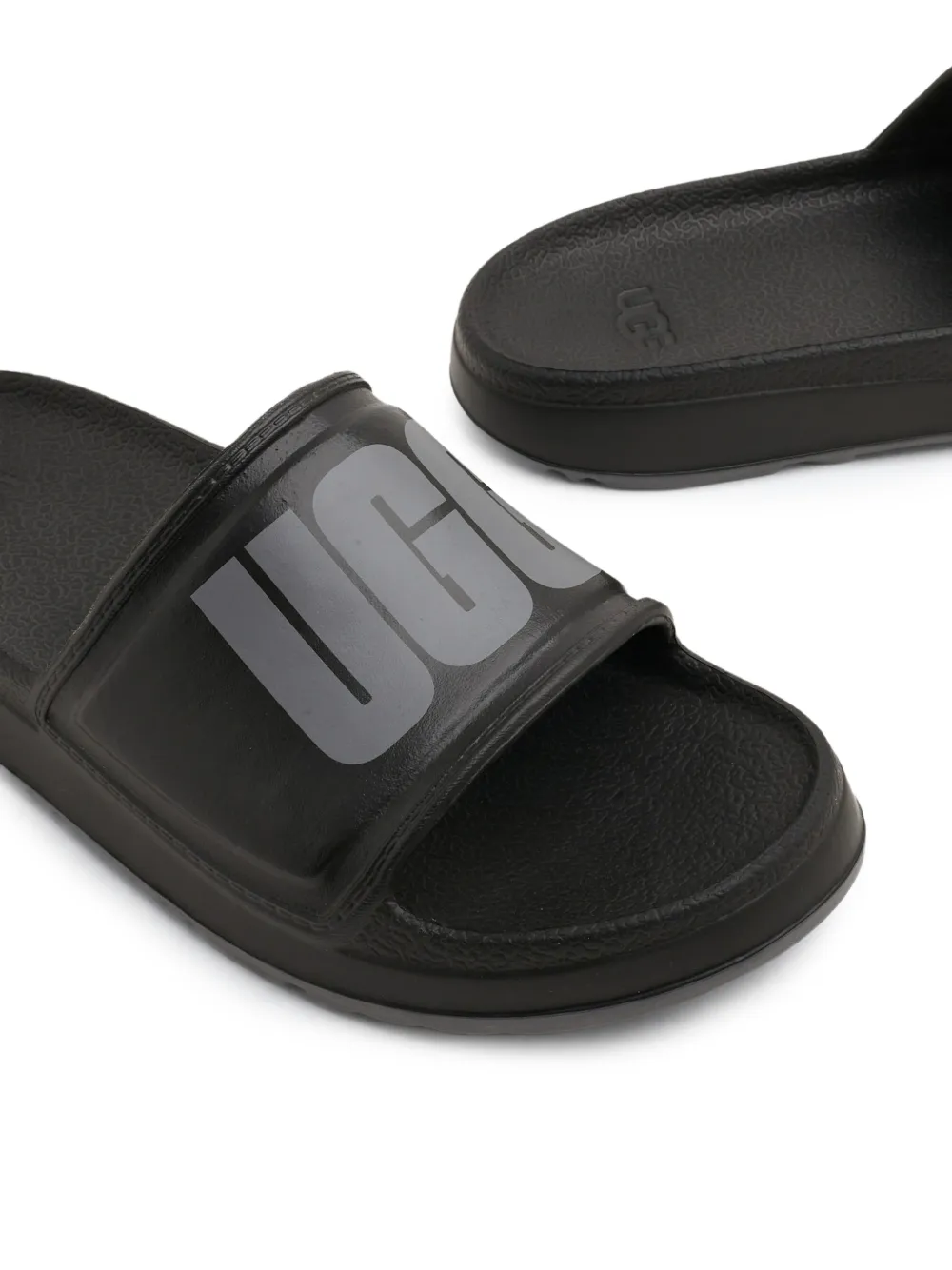 UGG Wilcox logo-print slides Zwart