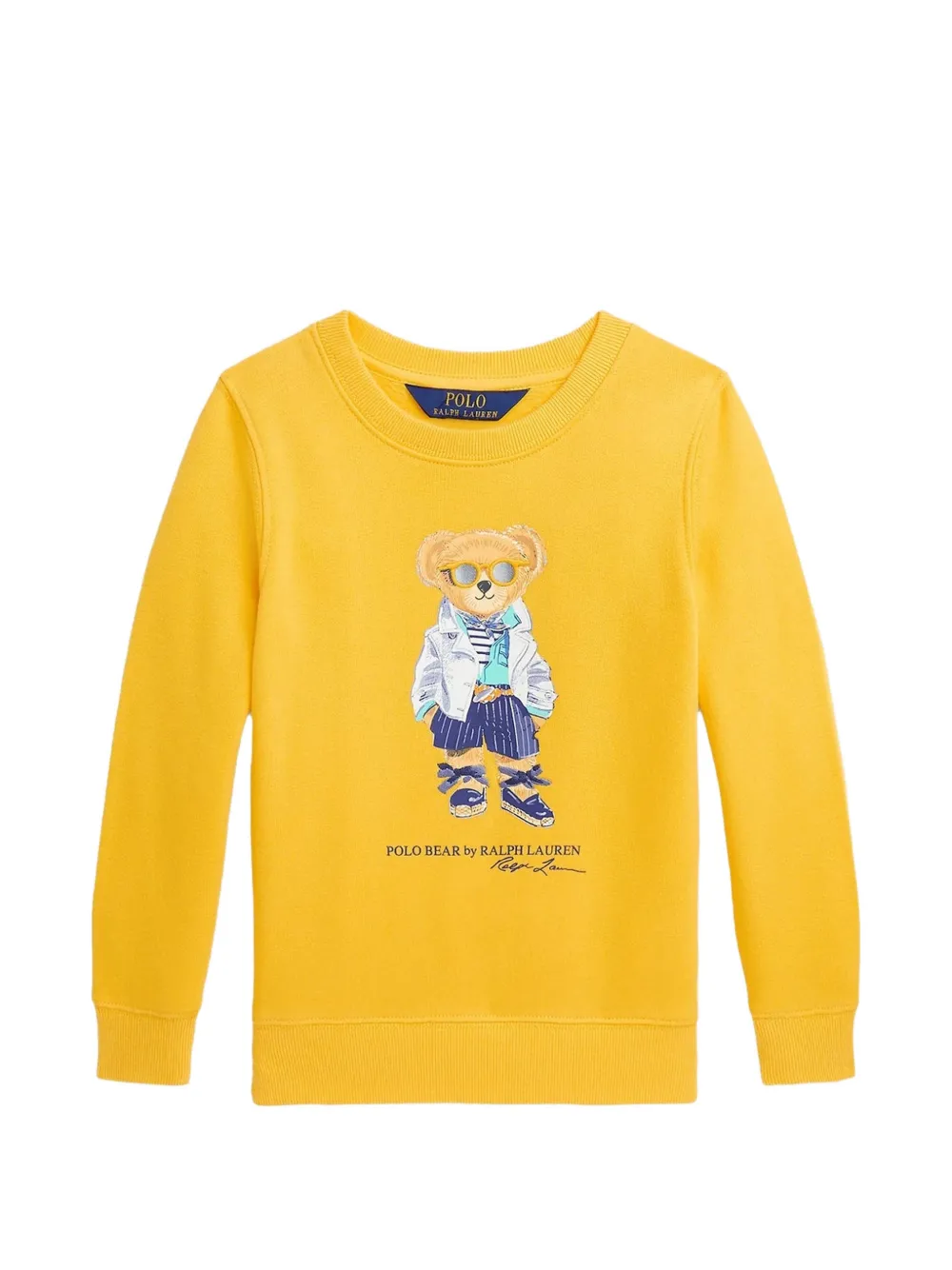 POLO RALPH LAUREN KIDS Maglione Polo Bear con stampa grafica - Giallo
