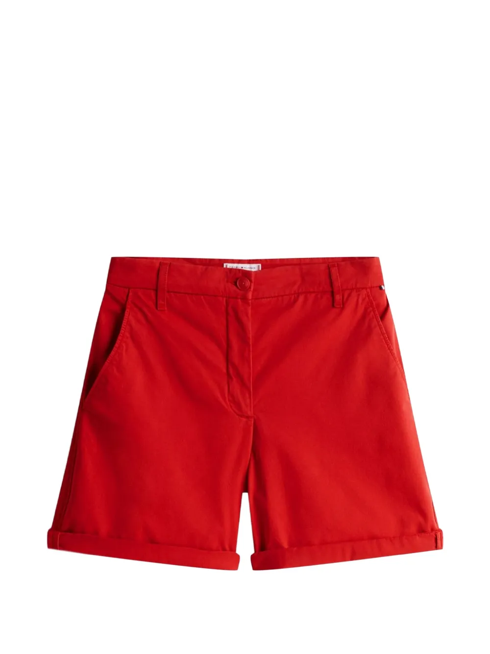 Tommy Hilfiger turn-up hem mini shorts - Rosso