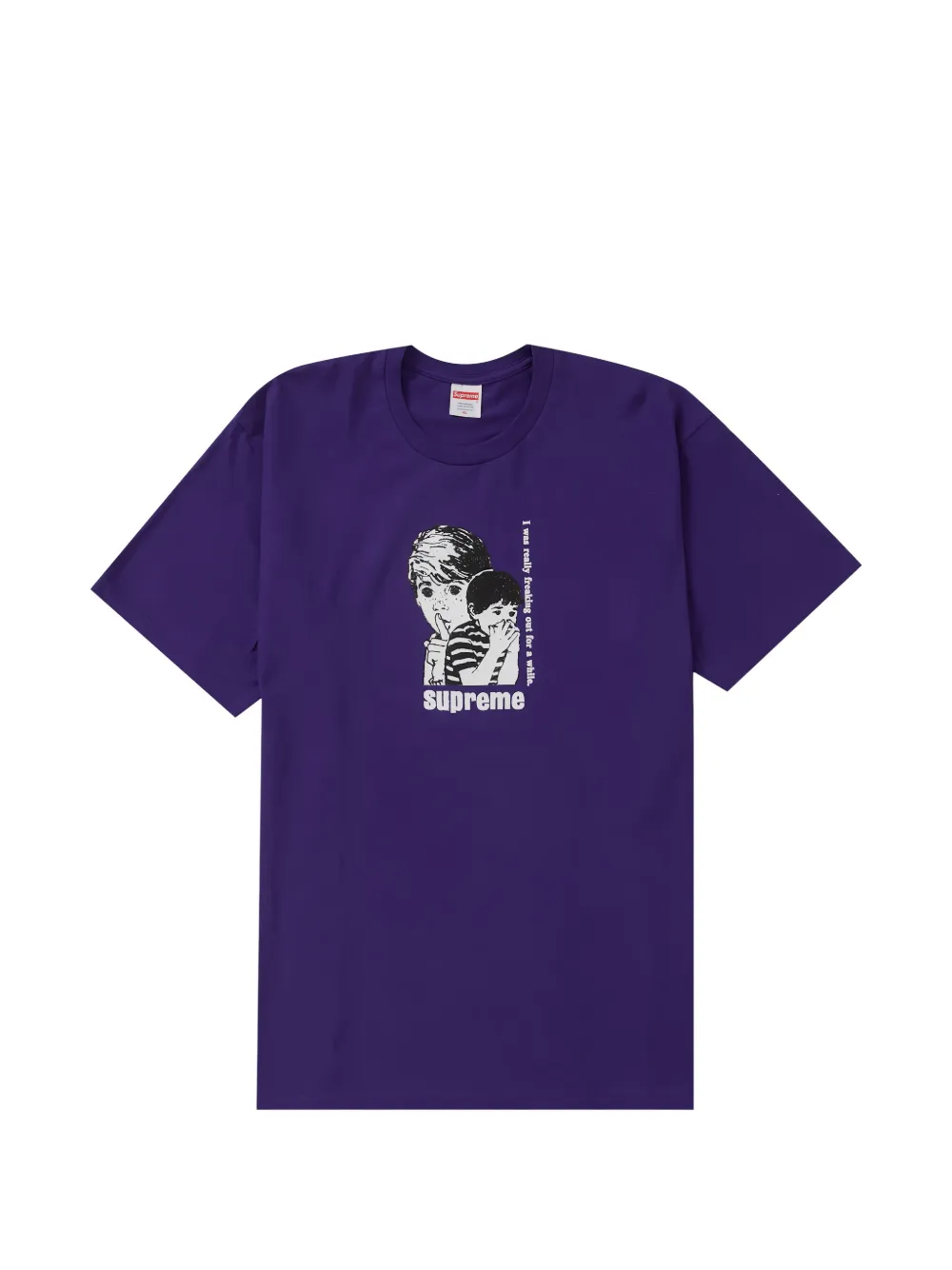 Supreme graphic-print T-shirt - Viola