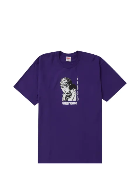 Supreme camiseta con estampado gráfico