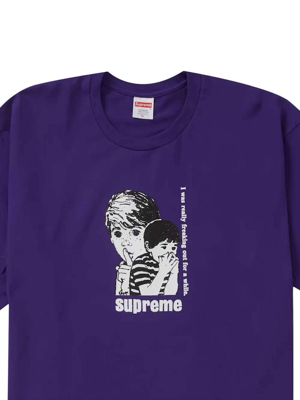 Supreme T-shirt met grafische print Paars