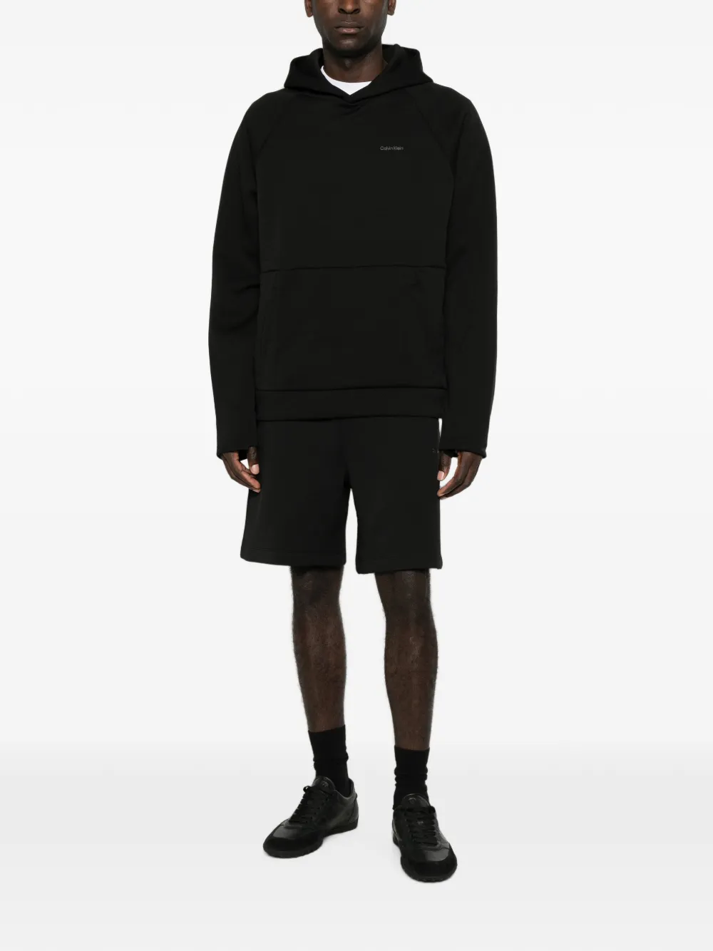 Calvin Klein Shorts met logoprint Zwart