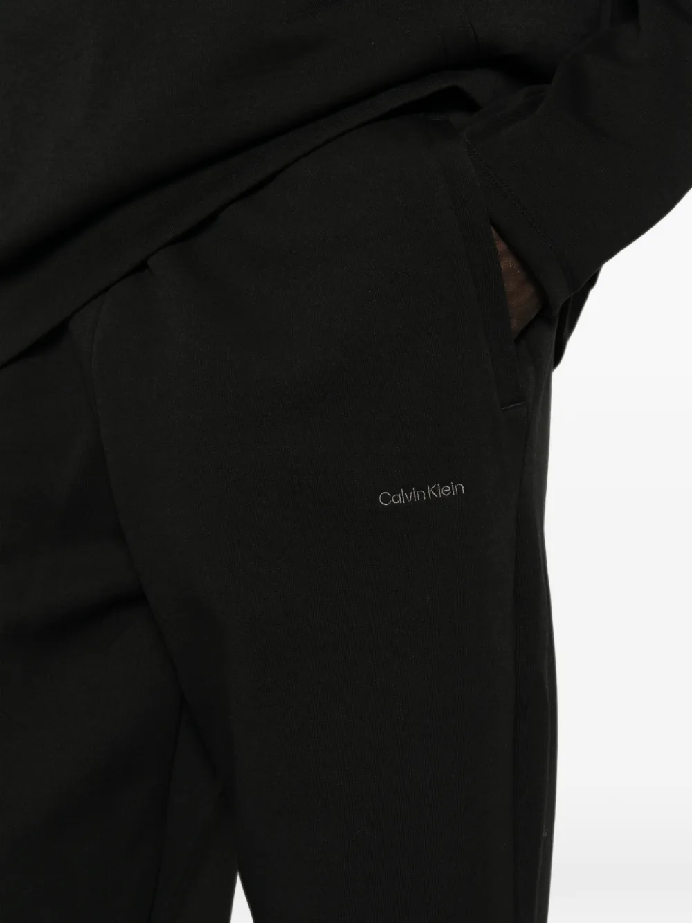 Calvin Klein Trainingsbroek met logoprint Zwart