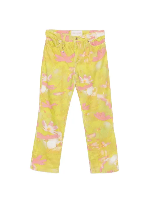 Roberto Cavalli Vintage 2000s floral-print jeans