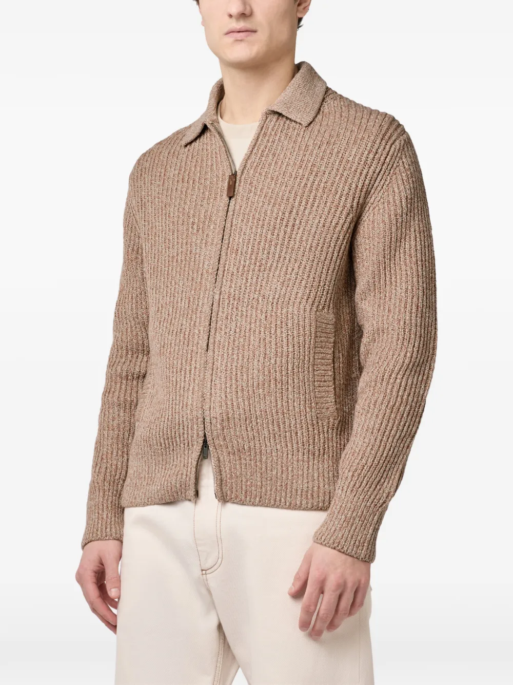 Tod's Vest van mouliné katoen Beige