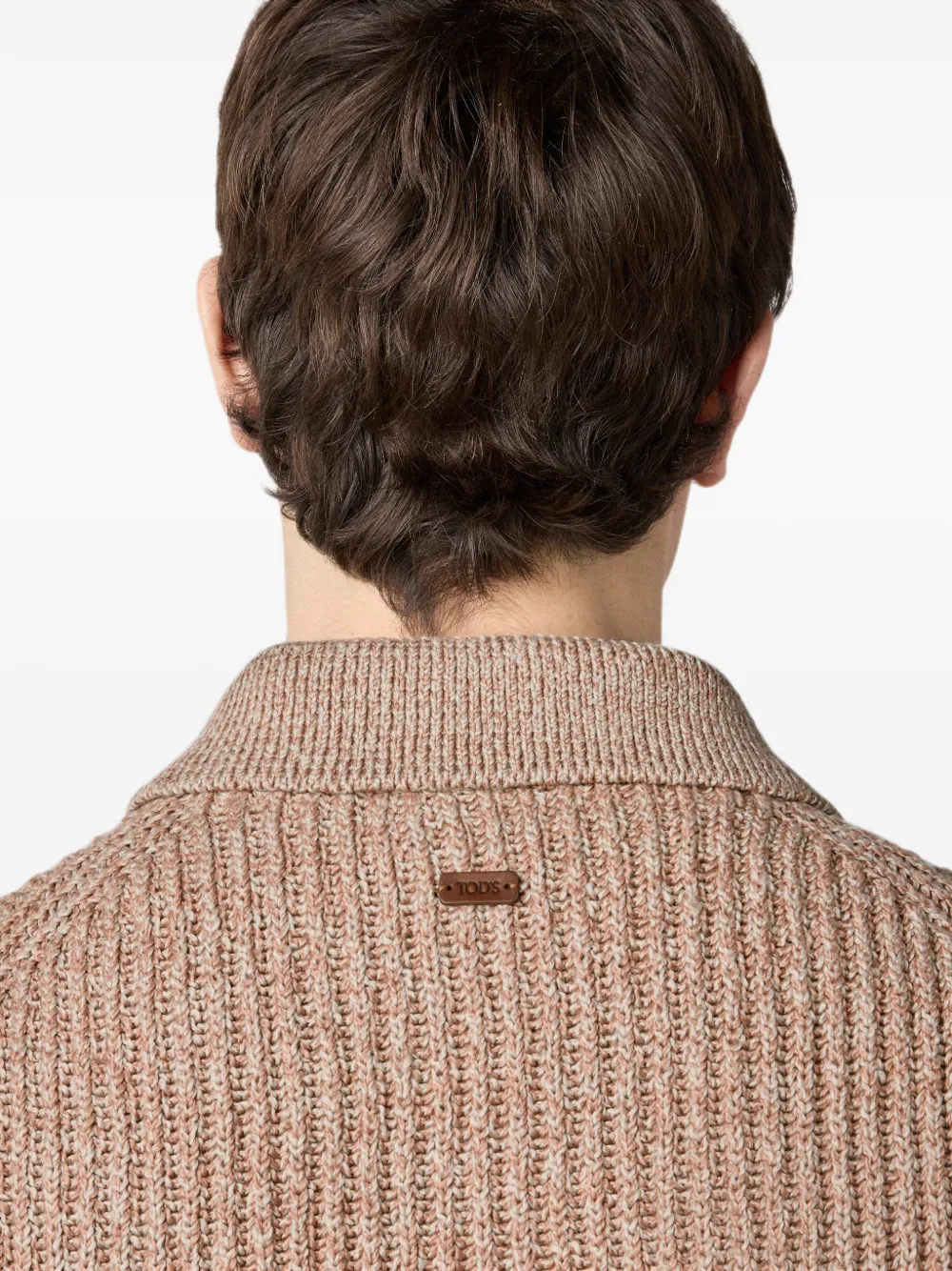 Tod's Vest van mouliné katoen Beige
