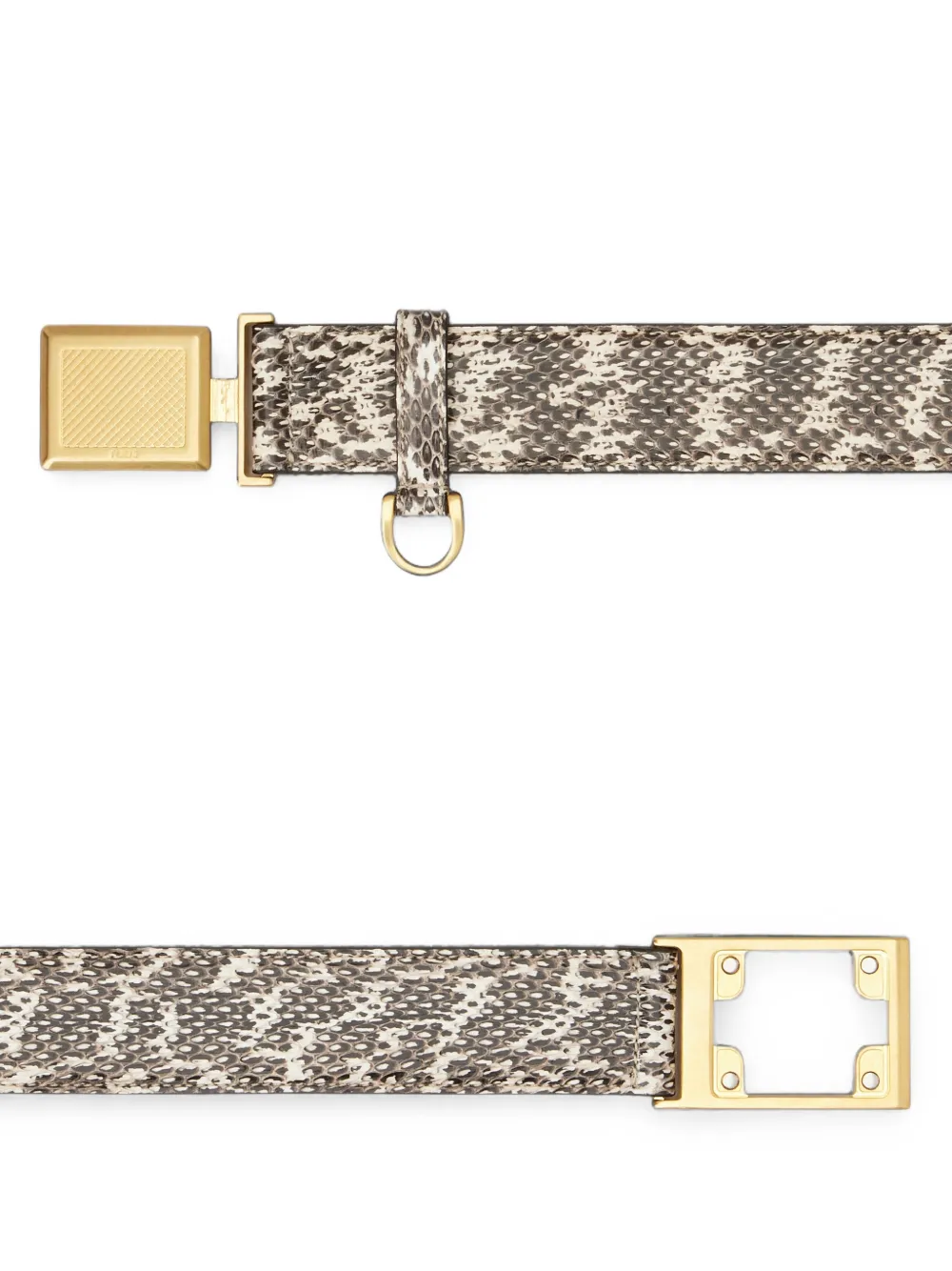 Tod's Riem van reptielleer Grijs