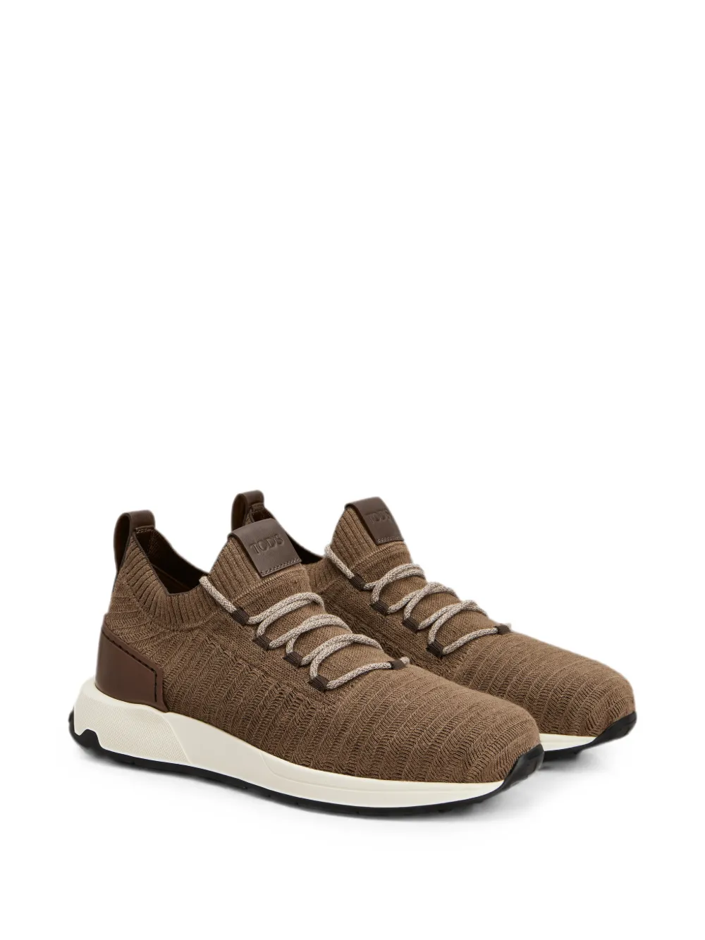 Tod's Soksneakers van technische stof en leer Bruin