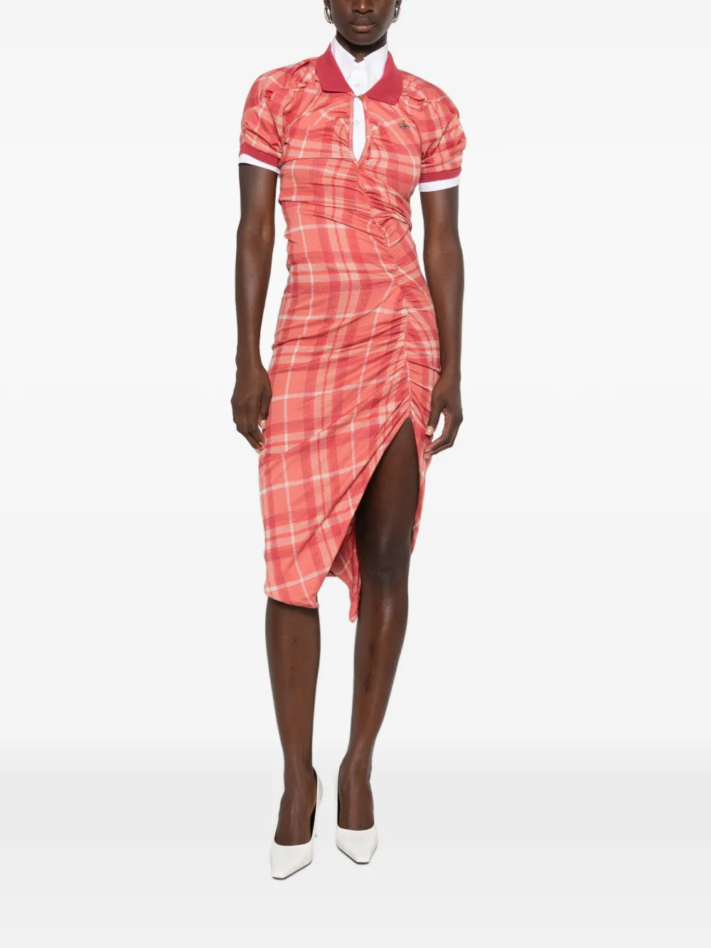 Vivienne Westwood Pullong asymmetrische jurk Rood