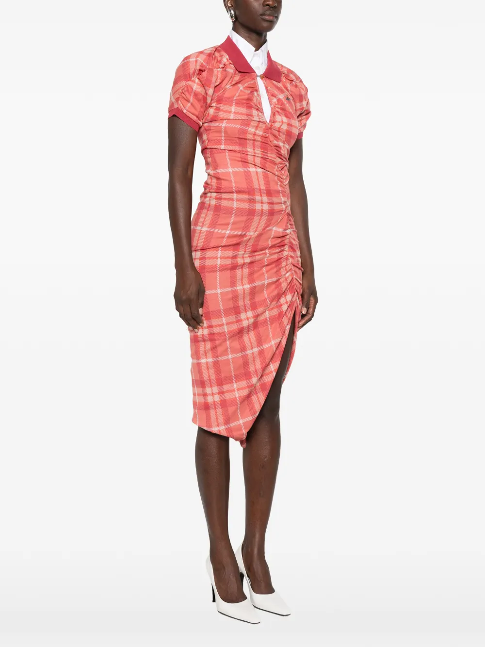Vivienne Westwood Pullong asymmetrische jurk Rood