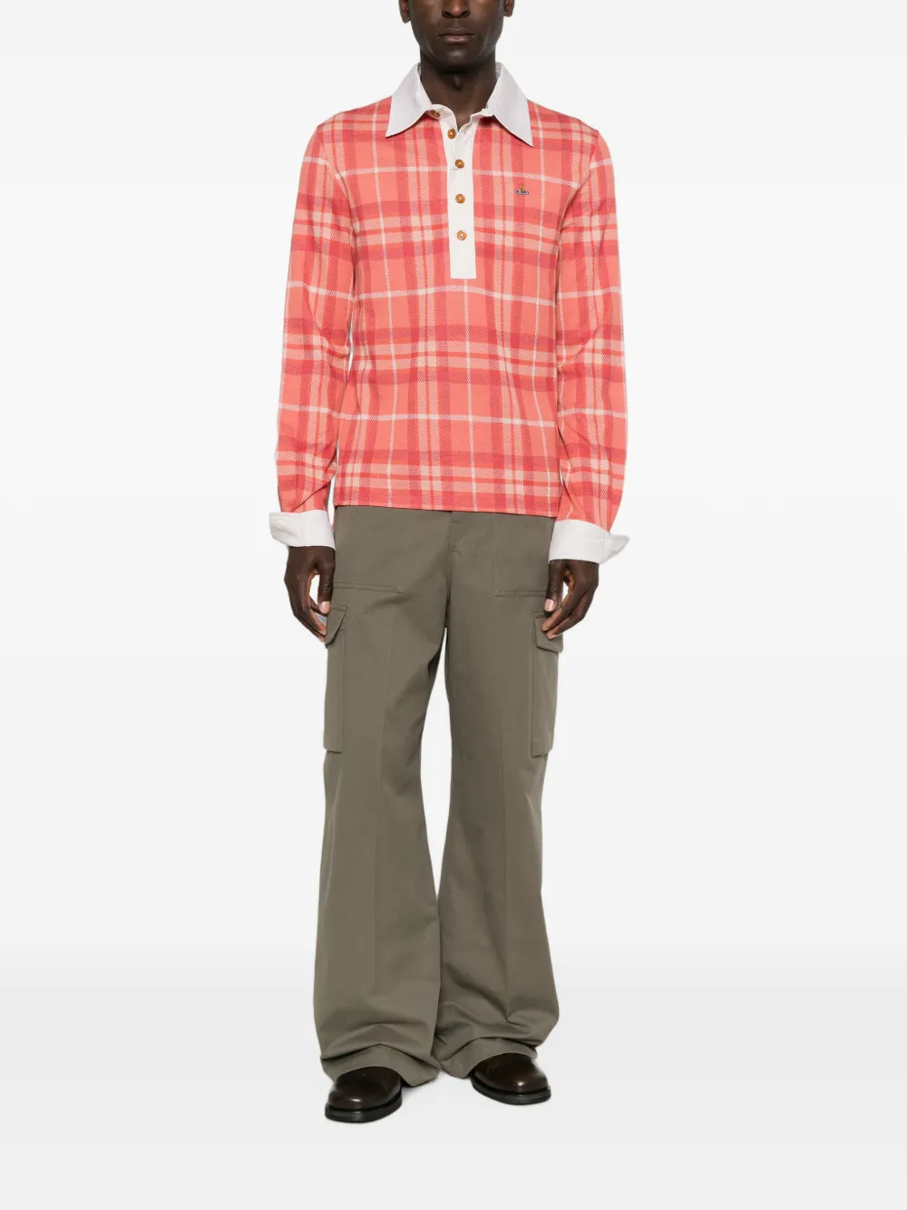 Vivienne Westwood Geruit poloshirt Rood