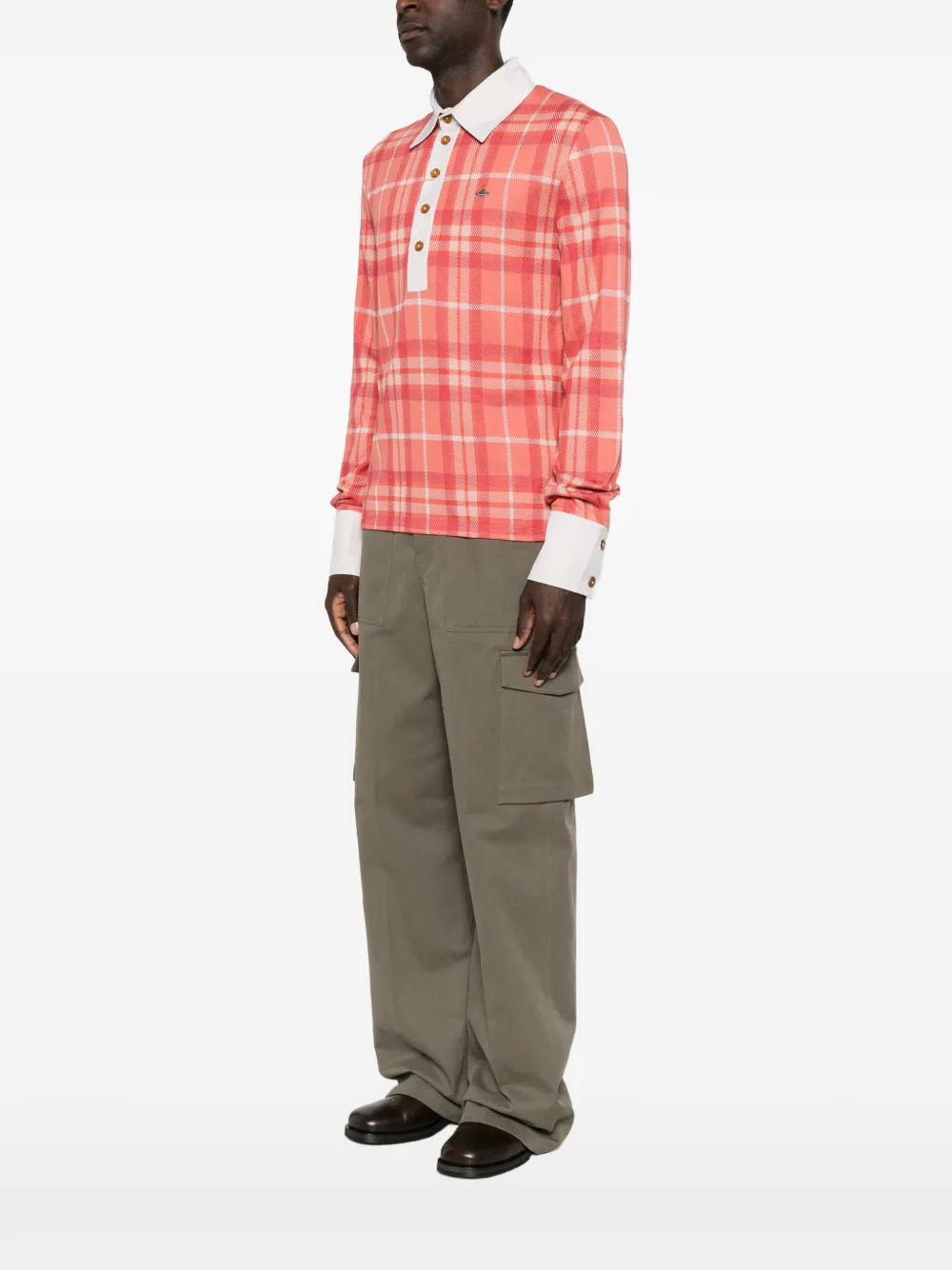Vivienne Westwood Geruit poloshirt Rood